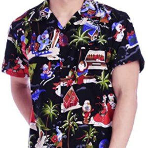 Funny Christmas Hawaiian Shirts for Mens
